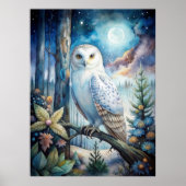 Lovely Snowy Owl Poster (Vorne)