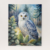 Lovely Snowy Owl Puzzle (Vertikal)