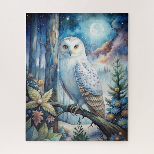 Lovely Snowy Owl Puzzle (Vertikal)