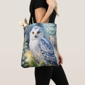 Lovely Snowy Owl Tasche (Von Nahem)
