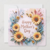 Lovely Sunflowers 3D Mother's Day Karte (Vorderseite)