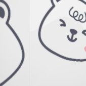 Lovely Teddy bear pattern for Your Kid Room Tapete (Naht)