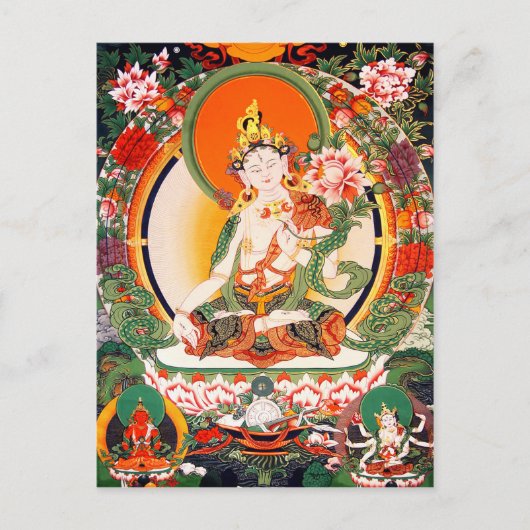 Lovely Tibetan Buddhist Art Postcard Postkarte (Vorderseite)
