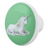 Lovely Unicorn Green Keramikknauf (Rechts)
