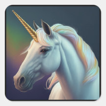 Lovely Unicorn Head Sticker
