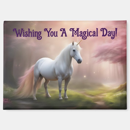 Lovely Unicorn Magnet (Vorderseite)