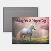 Lovely Unicorn Magnet (Vorderseite/Rückseite)