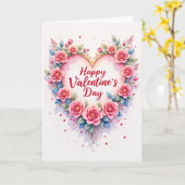 Lovely Valentines Day Card Karte (Gelbe Blume)