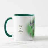 Lovely Vervain Blume Personalisiert Tasse (Links)