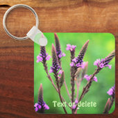 Lovely Vervain Wildblume Personalisiert Schlüsselanhänger (Vorderseite)