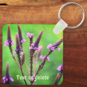 Lovely Vervain Wildblume Personalisiert Schlüsselanhänger (Rückseite)