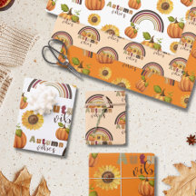 Lovely Vintage Autumn Floral Pumpkin Vibes