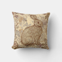 Lovely Vintage Rabbit, A Rabbit Amidst the Blooms