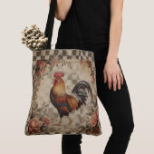 Lovely Vintage Rooster and Flowers Pattern Tasche (Von Nahem)