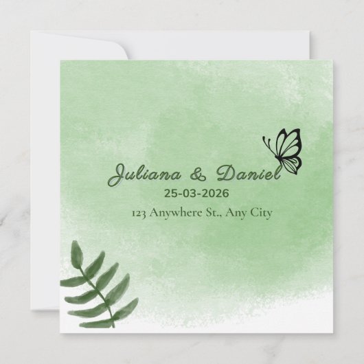 lovely wedding invitation einladung (Rückseite)