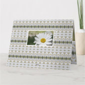 Lovely White Daisy Karte (Rückseite)