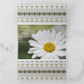 Lovely White Daisy Karte (Innenseite)