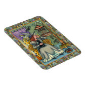 LOVELY WITCH, CAT & HER PETS, BVT CAGE, HALLOWEWEE MAGNET (Rechte Seite)