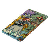 LOVELY WITCH, CAT & HER PETS, BVT CAGE, HALLOWEWEE MAGNET (Linke Seite)
