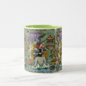 LOVELY WITCH, CAT & HER PETS, BVT CAGE, HALLOWEWEE ZWEIFARBIGE TASSE (Mittel)