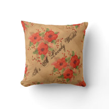 Lovely World - Red Pillow