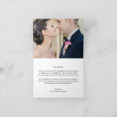 Lovely Writing Wedding Thank You Card - White Dankeskarte (Innenseite)