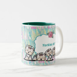 Lovely Yorkie Mütter Day Coffee Tasse