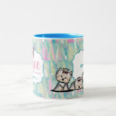 Lovely Yorkie Mütter Day Coffee Tasse (Mittel)