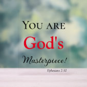 Lovely You are God's Masterpiece Scripture Acrylschild (Neutral)