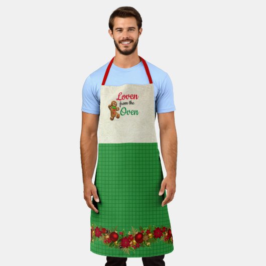 Loven von Oven Christmas Gingerbread Mann Apro Schürze (Getragen)
