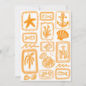 LoveNotes aus dem Meer Modernes Niedliches Brautpa Dankeskarte (Rückseite)