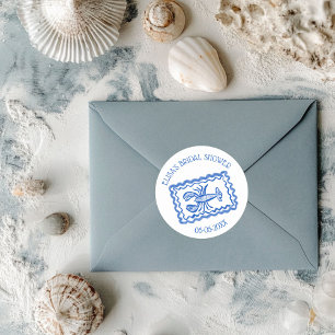 LoveNotes aus Sea Hummer CUSTOM-Brautparty Runder Aufkleber