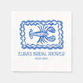 LoveNotes aus Sea Hummer CUSTOM-Brautparty Serviette (Vorderseite)