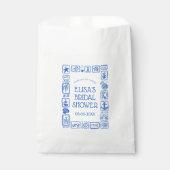 LoveNotes aus Sea Modern CUSTOM Brautparty Geschenktütchen (Vorderseite)