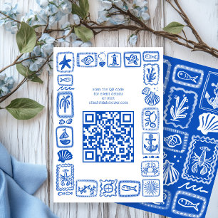 LoveNotes aus Sea Modern CUSTOM QR Brautparty Begleitkarte