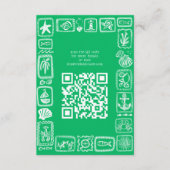 LoveNotes aus Sea Modern CUSTOM QR Brautparty Begleitkarte (Vorderseite)