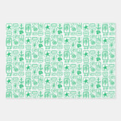 LoveNotes vom Sea Beach Ocean Modernes CUSTOM Geschenkpapier Set (Vorderseite 3)