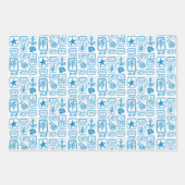 LoveNotes vom Sea Beach Ocean Modernes CUSTOM Geschenkpapier Set (Vorderseite)