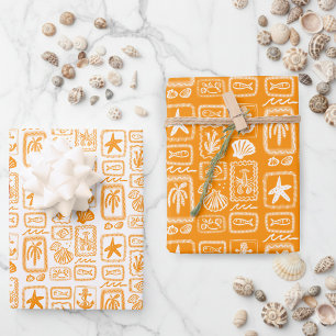 LoveNotes vom Sea Beach Ocean Modernes CUSTOM Geschenkpapier Set