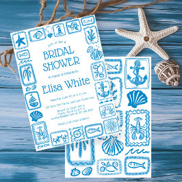 LoveNotes vom Sea Brautparty Modernes CUSTOM Einladung