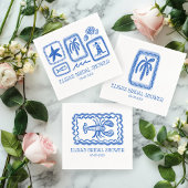 LoveNotes vom Sea Palm Tree CUSTOM Brautparty Serviette