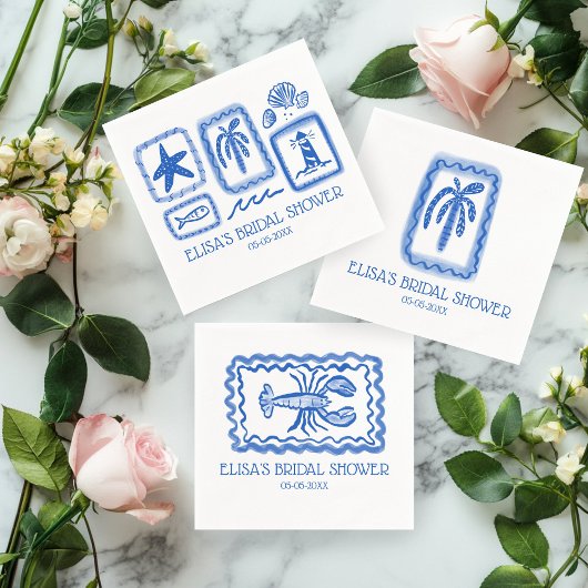 LoveNotes vom Sea Palm Tree CUSTOM Brautparty Serviette