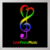LovePeaceMusic-Poster Poster (Vorne)