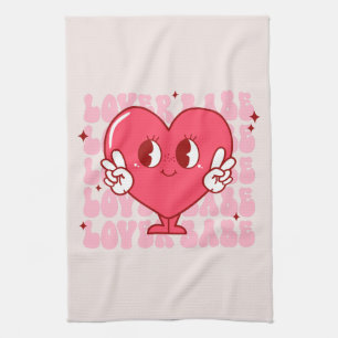 Lover Babe Niedliches Lächeln des Herzens und Wi Geschirrtuch
