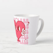 Lover Babe | Niedliches Lächeln des Herzens und Wi Milchtasse (Rechte Ecke)