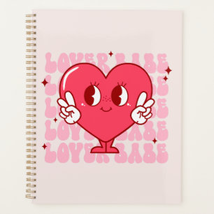 Lover Babe Niedliches Lächeln des Herzens und Wi Planer