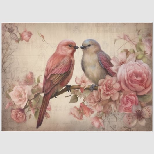 Lover Birds Seidenpapier (Vorderseite)