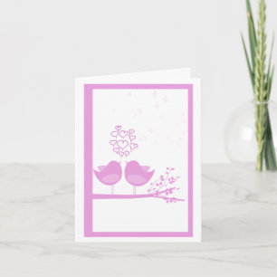 Lover Birds Valentine's Day Cards Feiertagskarte
