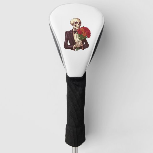 Lover Bones � Funny Romantic Skeleton Golf Headcover (Vorderseite)