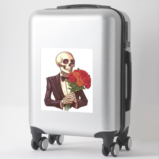 Lover Bones - Funny Romantic Skeletts Aufkleber (Koffer)